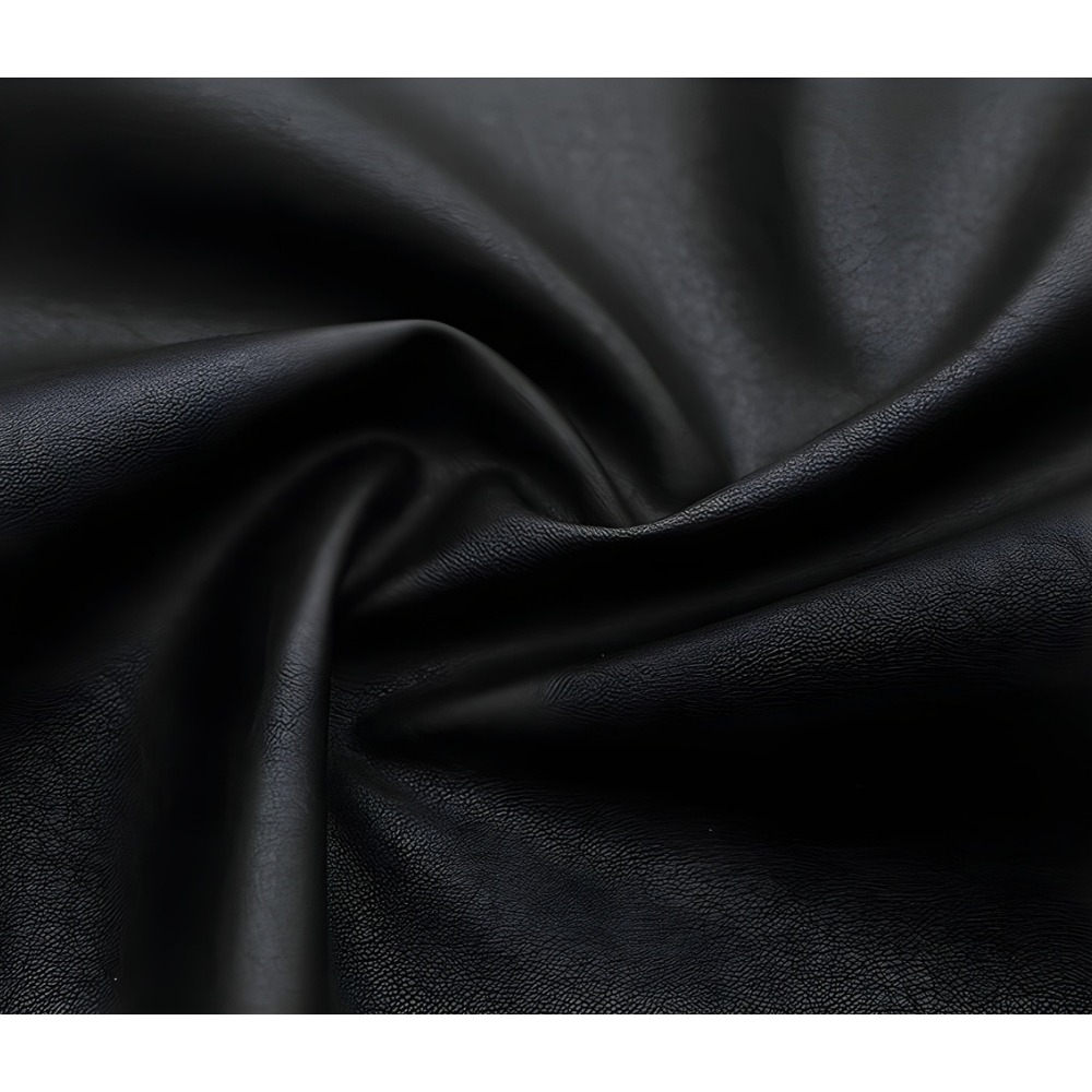 Stand Collar PU Leather Coat