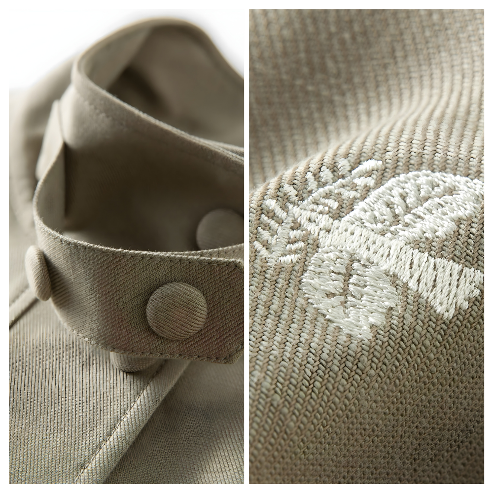 Birds Embroidered Design Coat Jackets