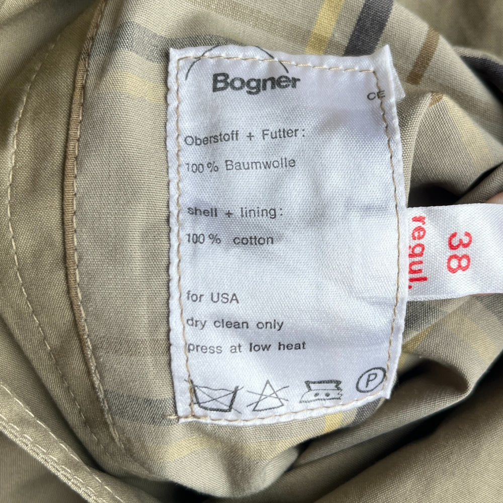 90s "Bogner" Double breasted classical trench coat