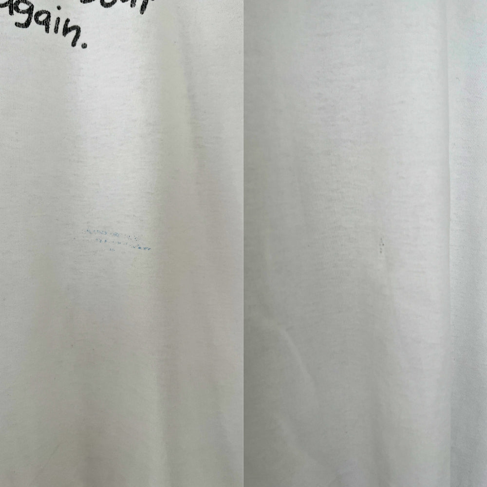 80s Country dog print Tee singing 'on the boat again'