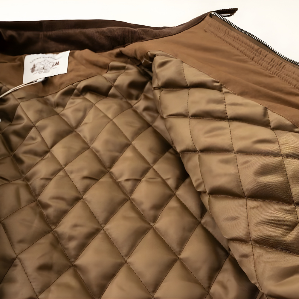 Padded Checking Double Zip Blouson