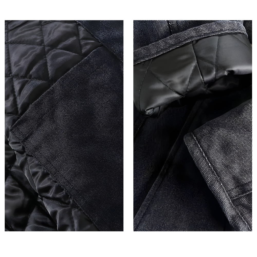 Quilted Corduroy Switching Field Jacket