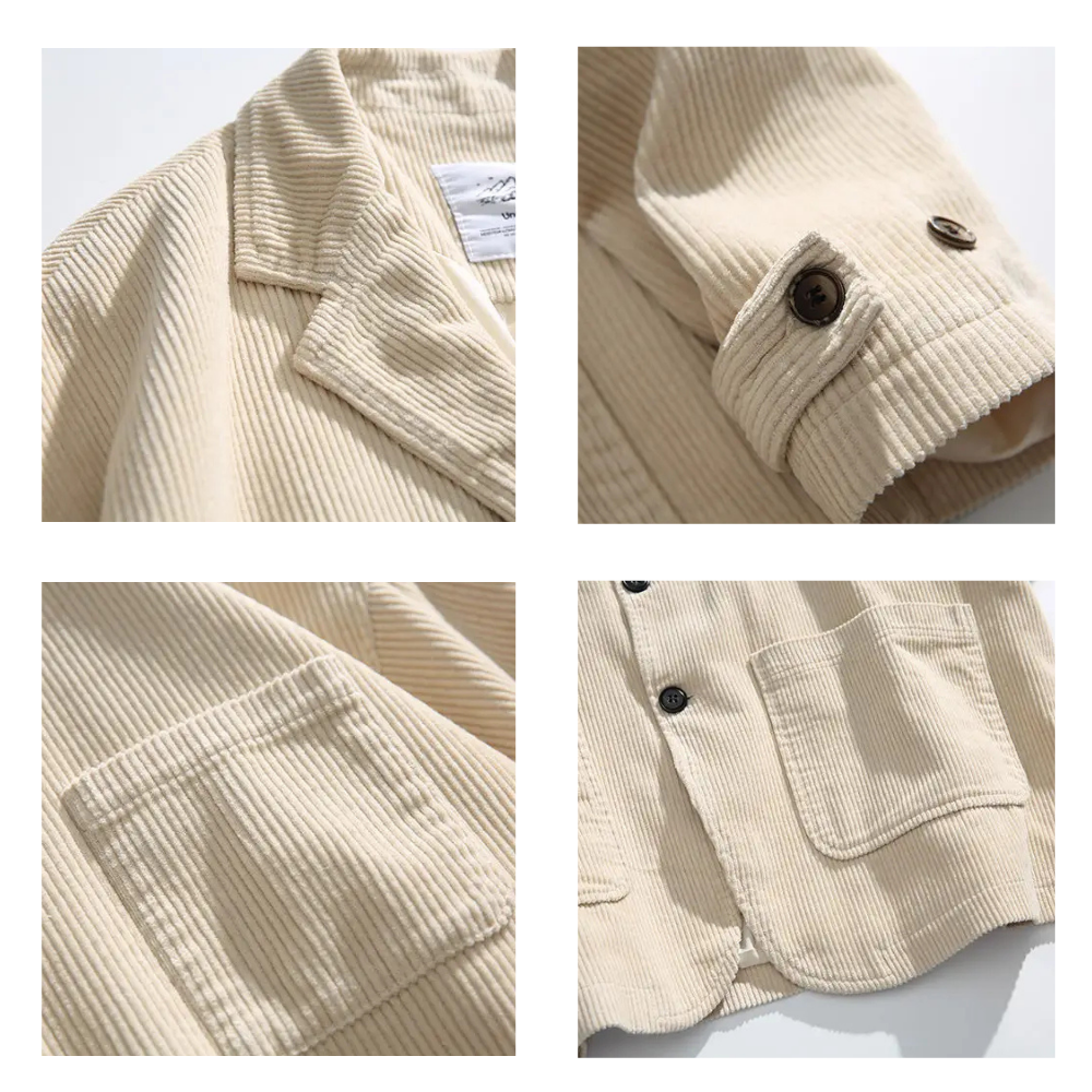 Oversized Corduroy Tailored Jacket