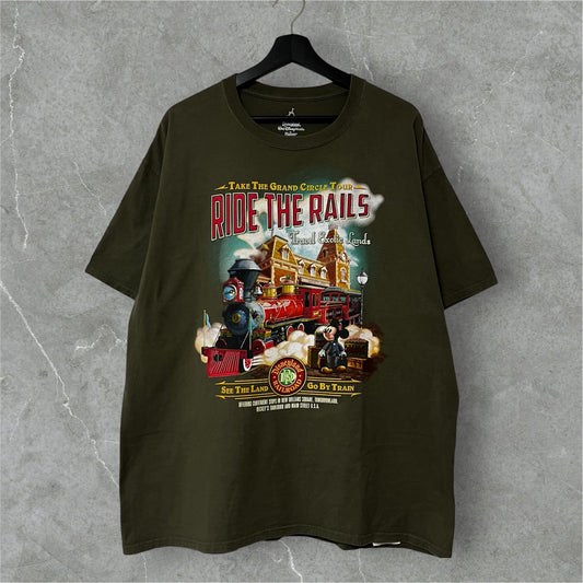 Walt Disney World × Hanes "Disneyland Railroad" tee