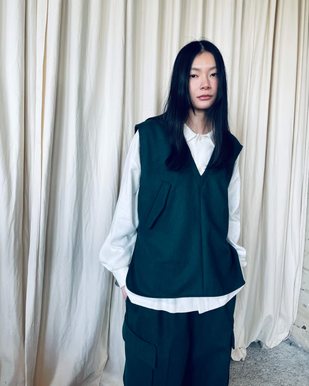 green vest