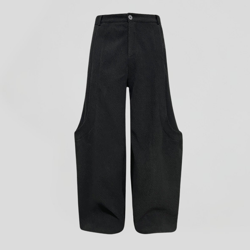 Knee Curving Casual Baggy Wide Leg Pants