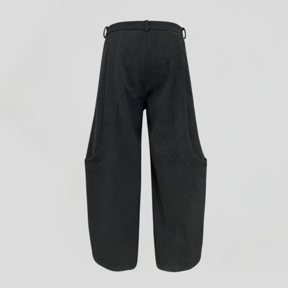 Knee Curving Casual Baggy Wide Leg Pants