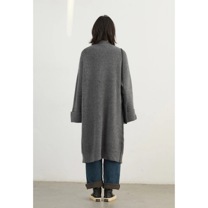 Single Breasted Long Cardigan