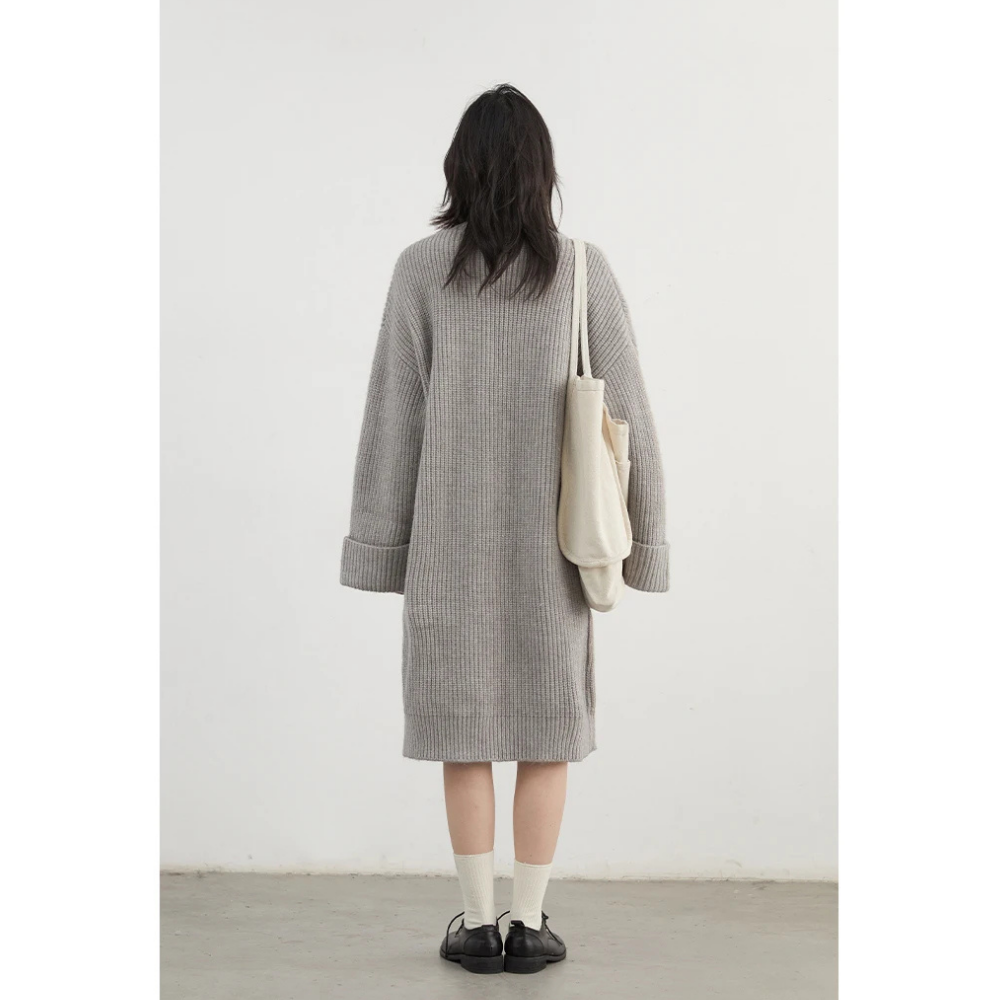 Single Breasted Long Cardigan