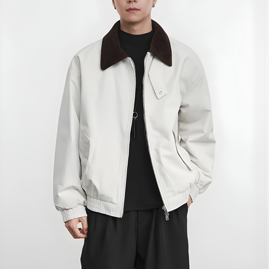 White Duck Fabric Swing Top Blouson