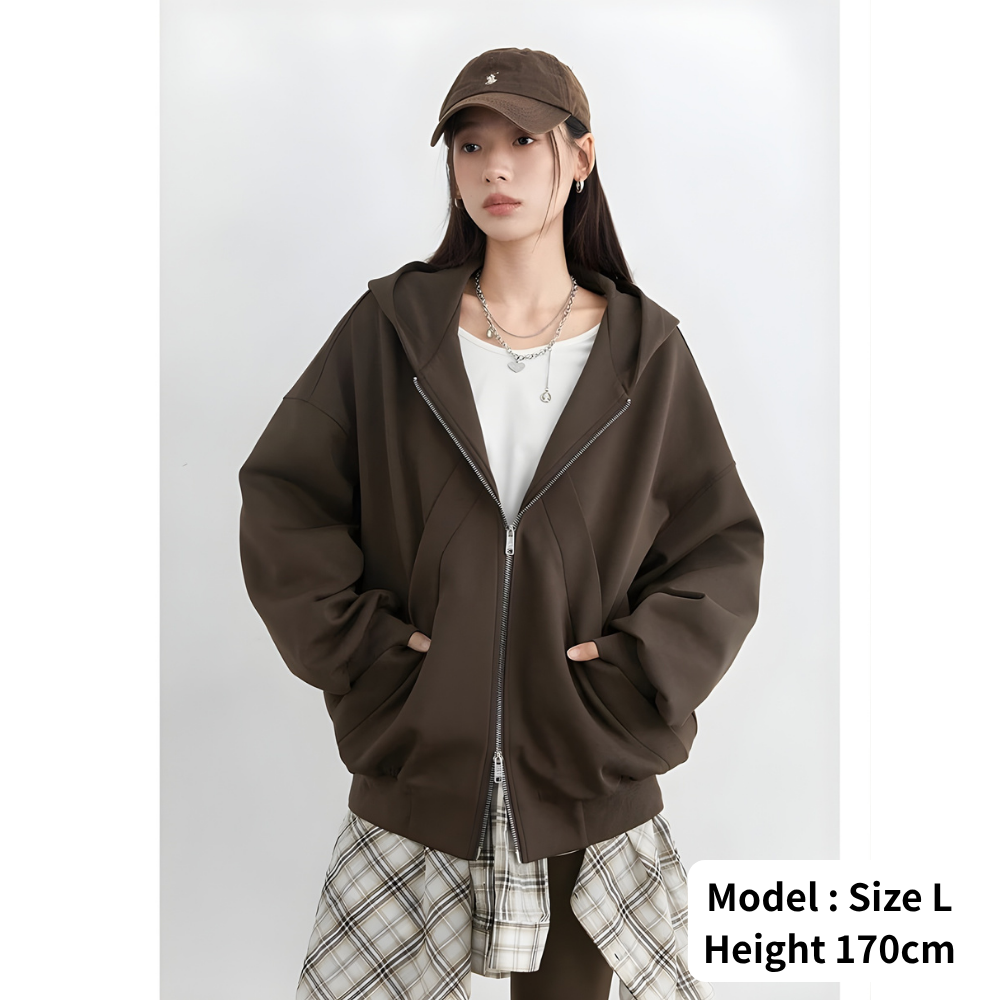 Oversized Full Zip Foodie