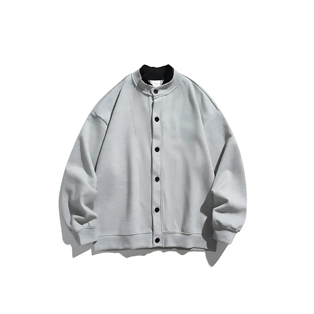 Stand Collar College like Cardigan