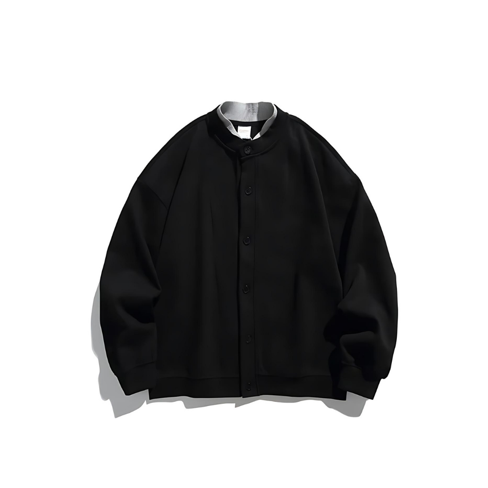 Stand Collar College like Cardigan