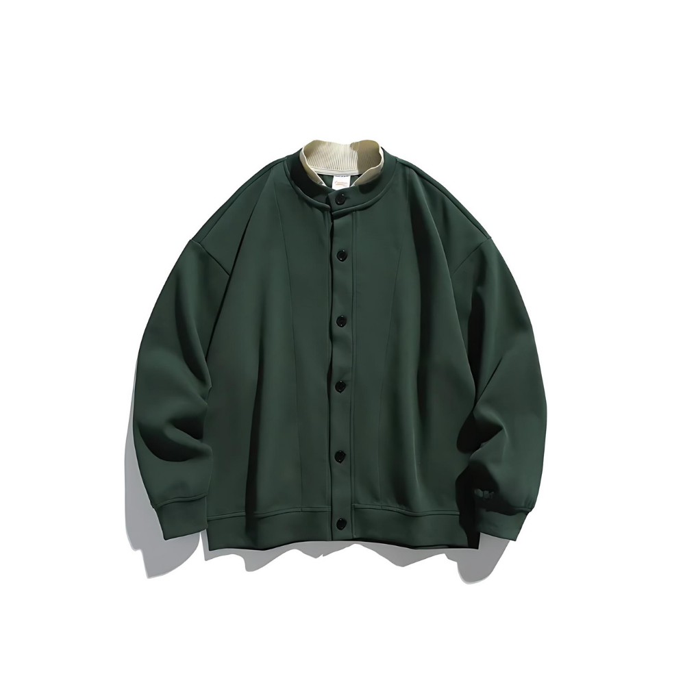 Stand Collar College like Cardigan