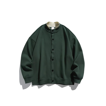 Stand Collar College like Cardigan