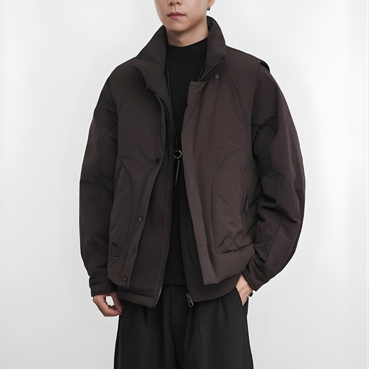 90 White Duck Down Jacket Vest Two-piece Set