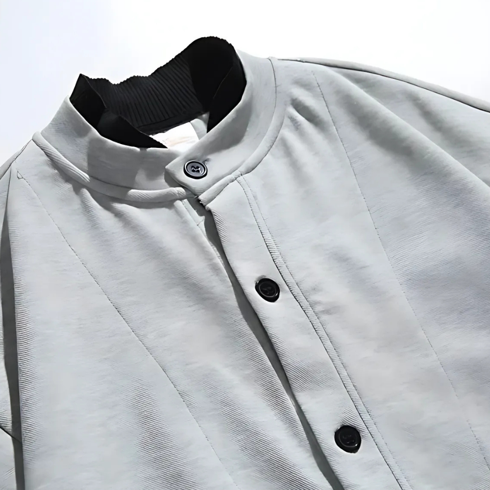 Stand Collar College like Cardigan