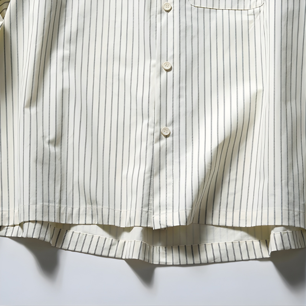 Loose Fit Stripe Long Sleeve Shirts