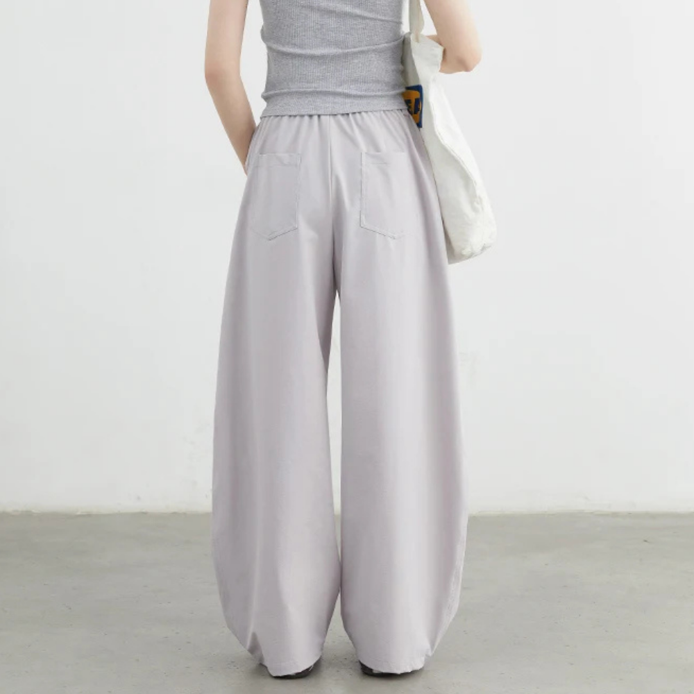 Wide Curve Tucking Pants