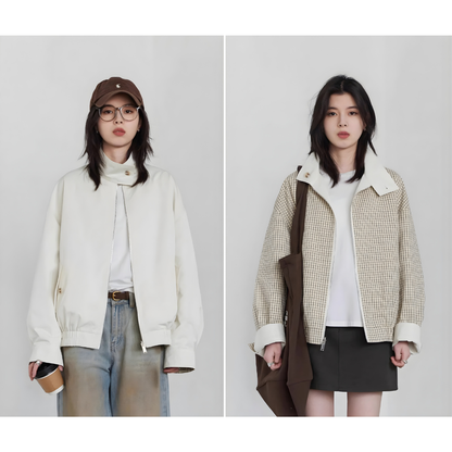 Reversible Stand Collar Jacket