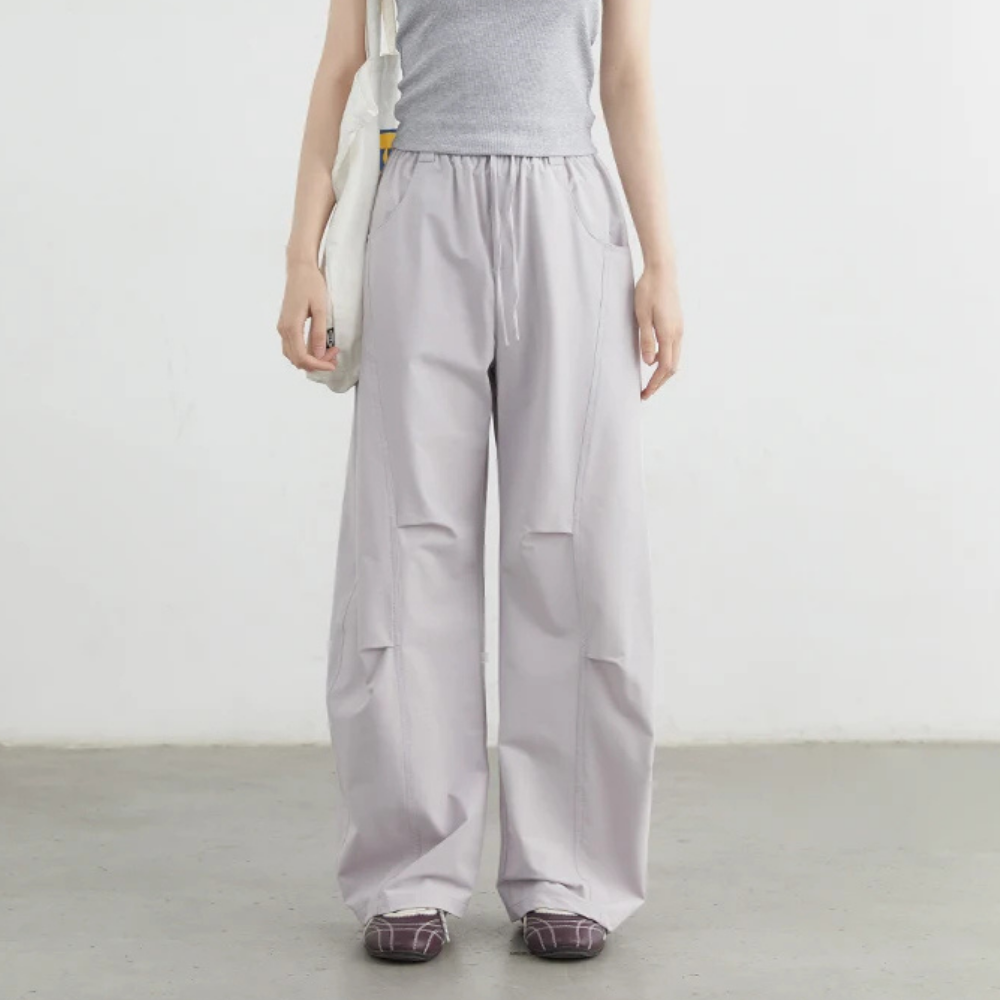 Wide Curve Tucking Pants