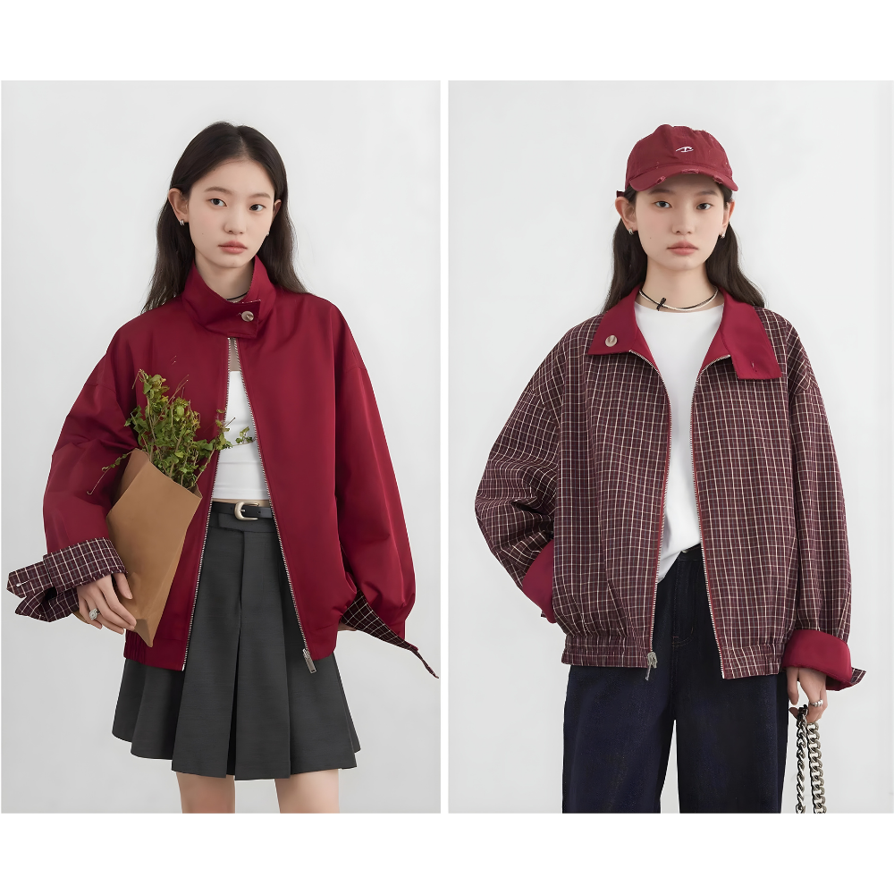 Reversible Stand Collar Jacket