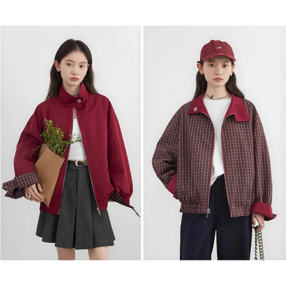 Reversible Stand Collar Jacket