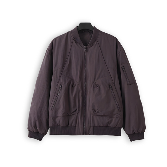Nylon Warm Up Bomber Jacket