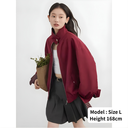 Reversible Stand Collar Jacket