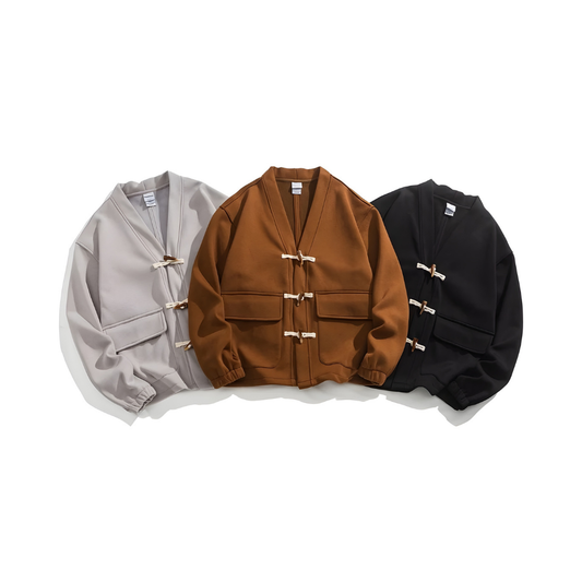 Toggle Buckle Sweat Cardigan