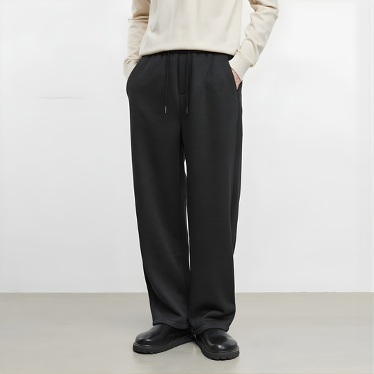 Knit Fleece Straight Pants