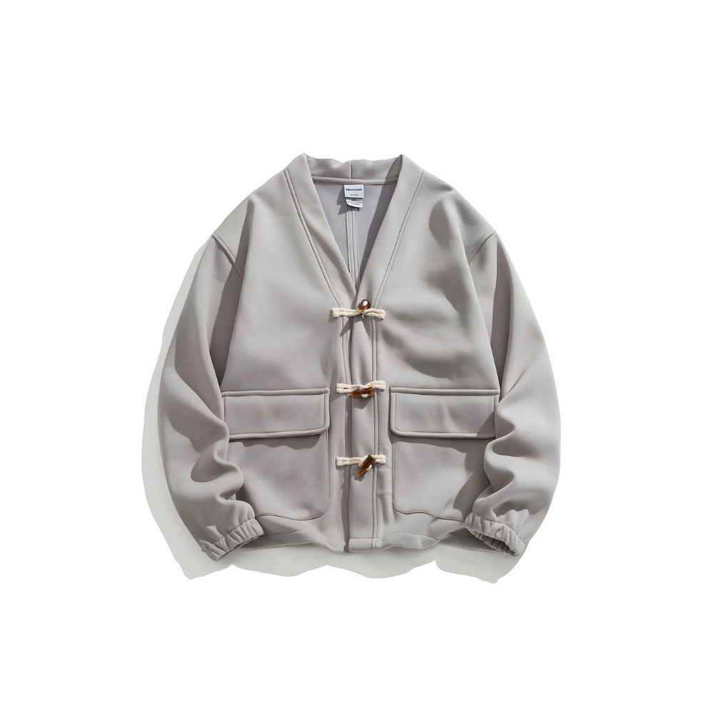 Toggle Buckle Sweat Cardigan