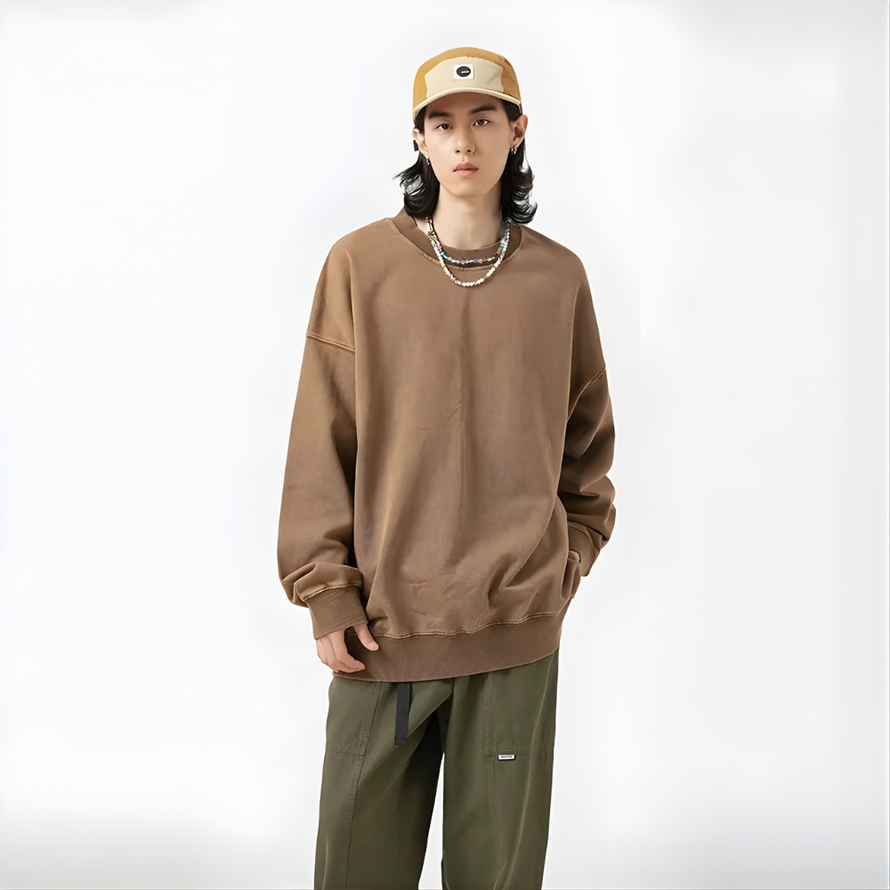 Oversized Long Sleeve Pullover Sweat