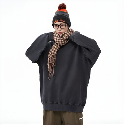 Oversized Long Sleeve Pullover Sweat