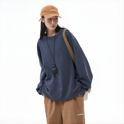 Oversized Long Sleeve Pullover Sweat