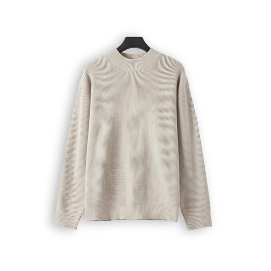 Middle gauge Mock Neck Sweater