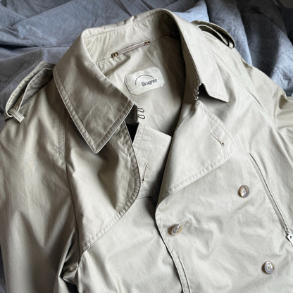 90s "Bogner" Double breasted classical trench coat