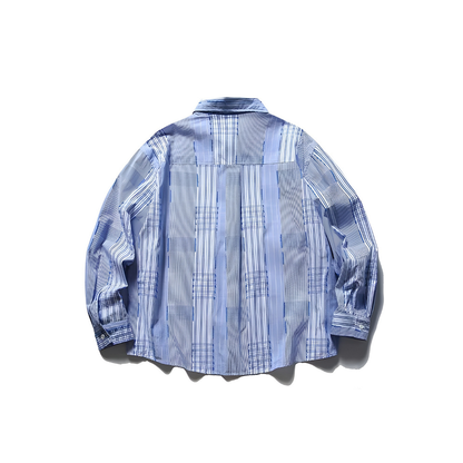 Oversized Patched Work Shirts