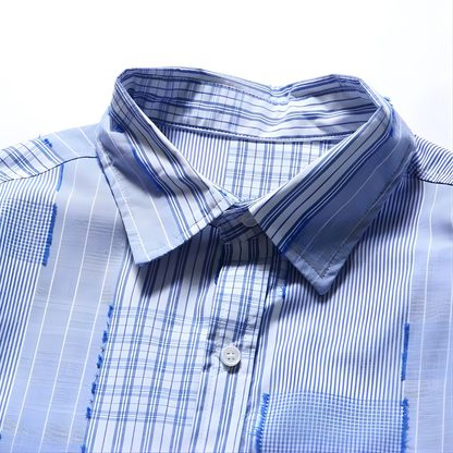 Oversized Patched Work Shirts