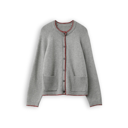 Stitch Designed Round Neck Sweater