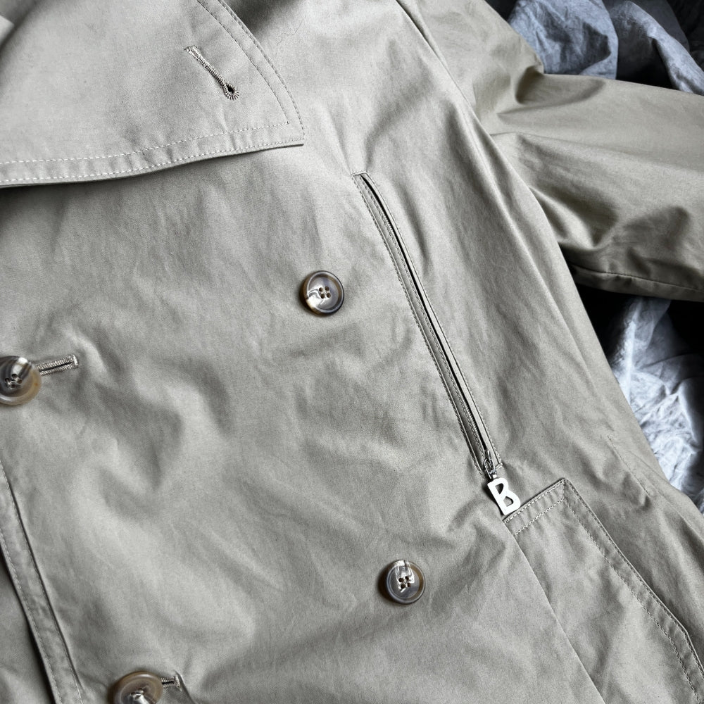 90s "Bogner" Double breasted classical trench coat