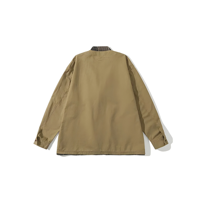 Check Switching Cotton Jacket