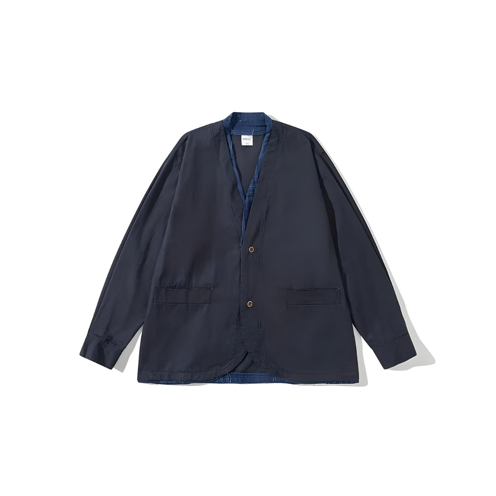 Check Switching Cotton Jacket