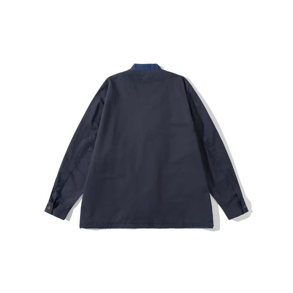 Check Switching Cotton Jacket