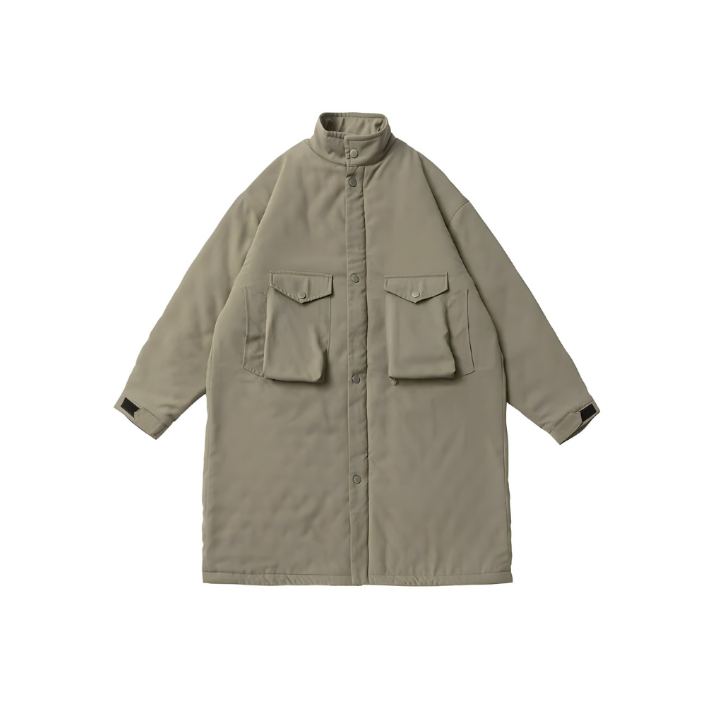 Oversized Cotton Padded Long Coat