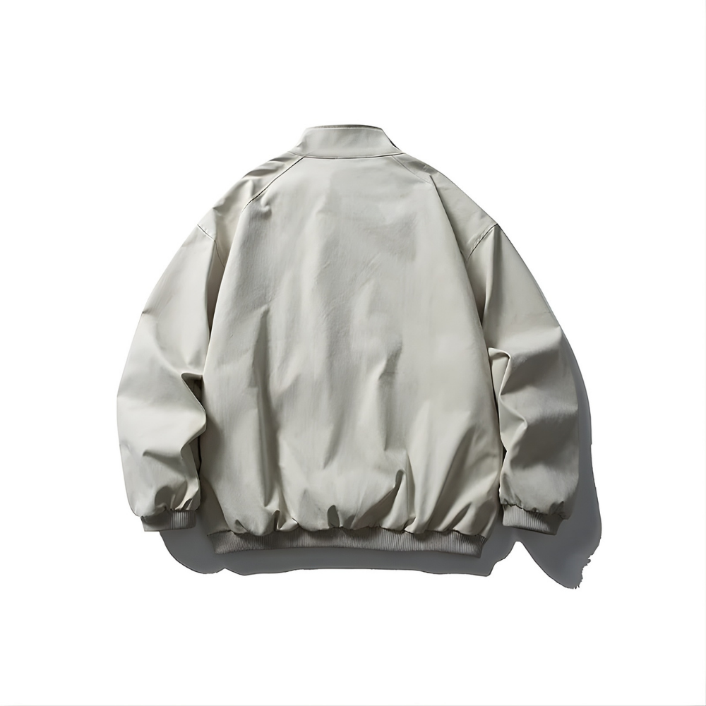 Stand Collar Snapped Blouson