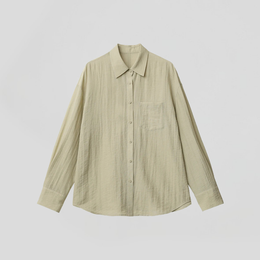 Long Sleeve Back Hollow Out Shirts