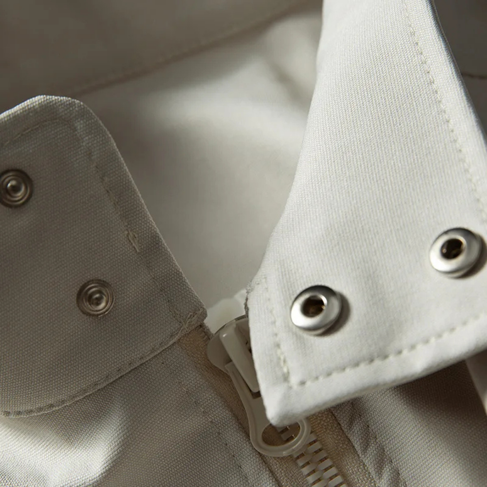 Stand Collar Snapped Blouson