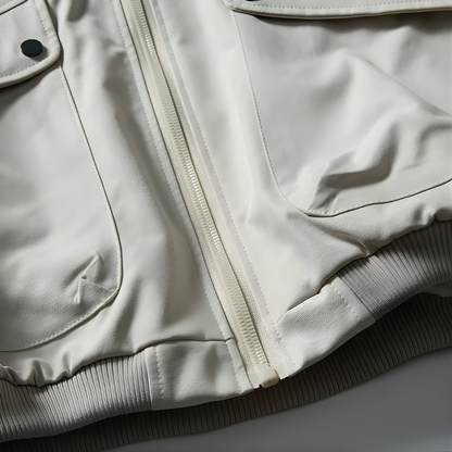 Stand Collar Snapped Blouson