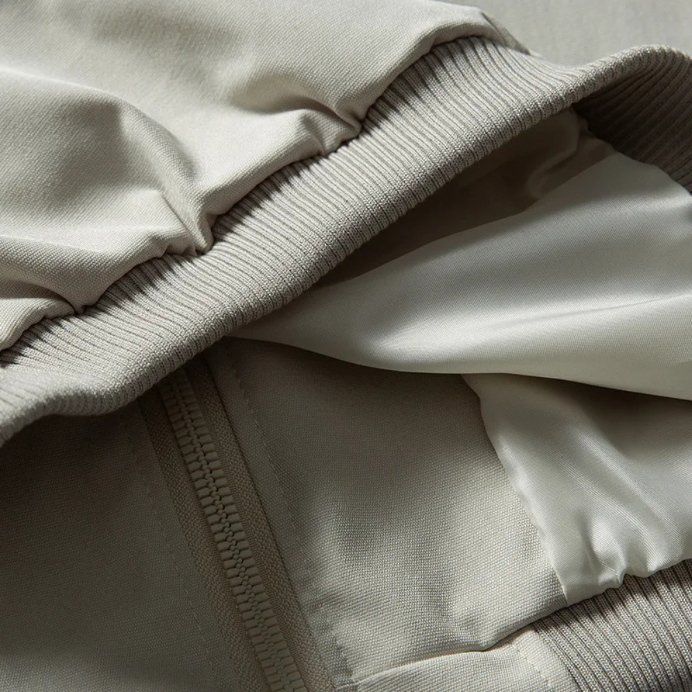 Stand Collar Snapped Blouson